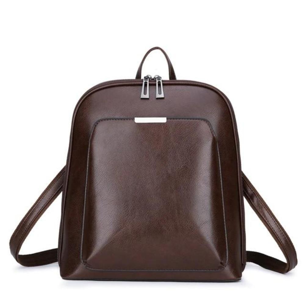 Classic Double Zipper Backpack - Sleek Design