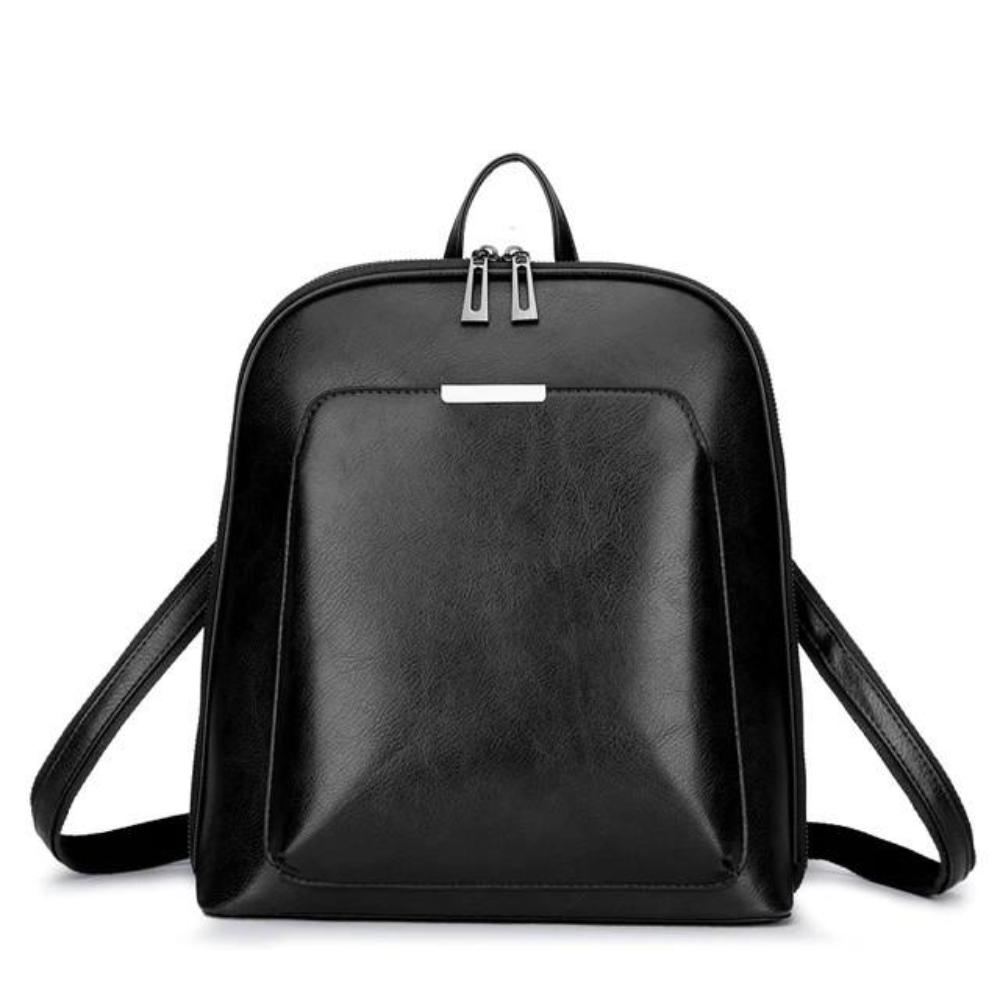 Classic Double Zipper Backpack - Sleek Design