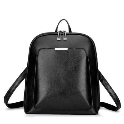 Classic Double Zipper Backpack - Sleek Design