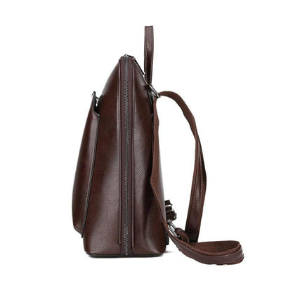 Classic Double Zipper Backpack - Sleek Design