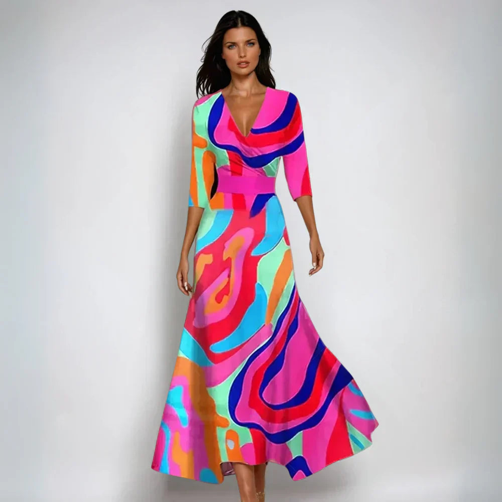 Emily | Stylish Floral Tie Dress