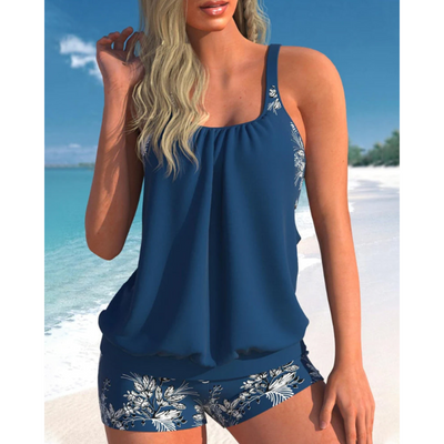 Hilda – Classic Floral Print Tankini