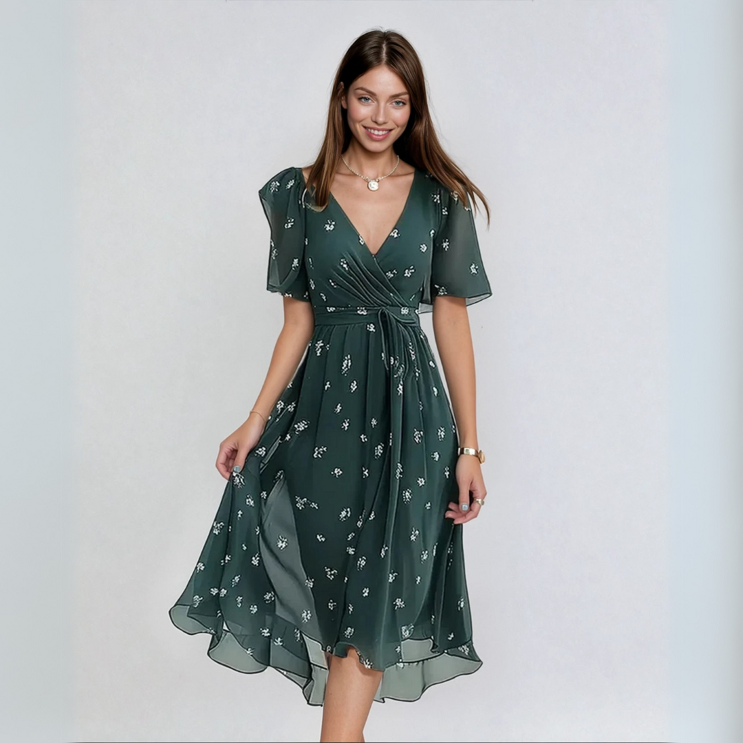 Lina™ | Stylish Dress with Short Sleeves