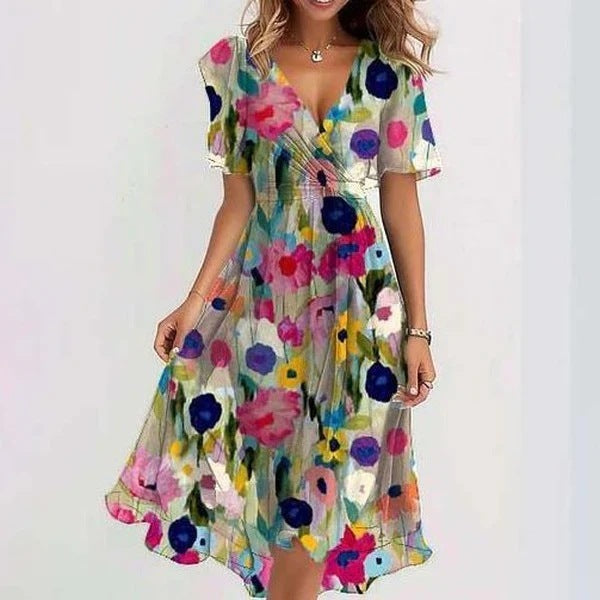Lina™ | Stylish Dress with Short Sleeves