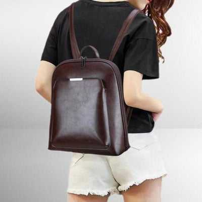 Classic Double Zipper Backpack - Sleek Design