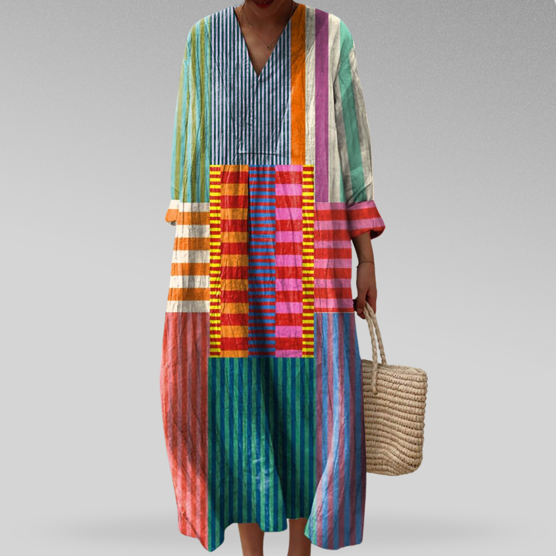 Naomi™ | Colorblock Breeze Maxi Dress