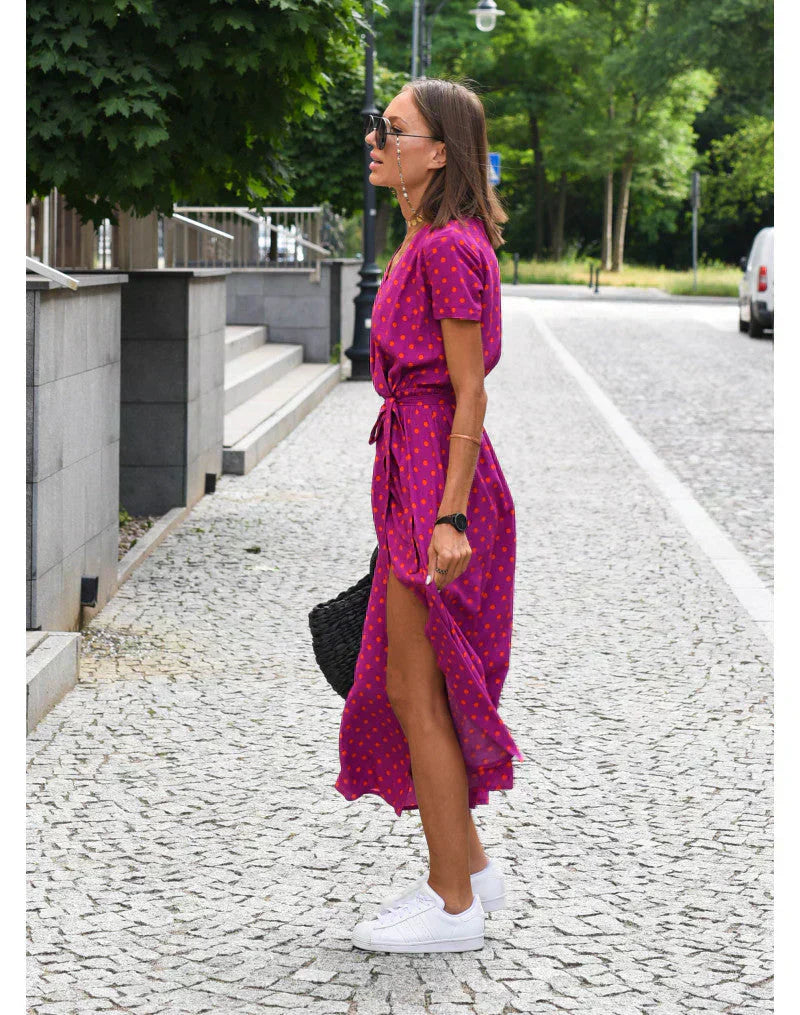 Suzanne | Elegant Dress with V-Neck