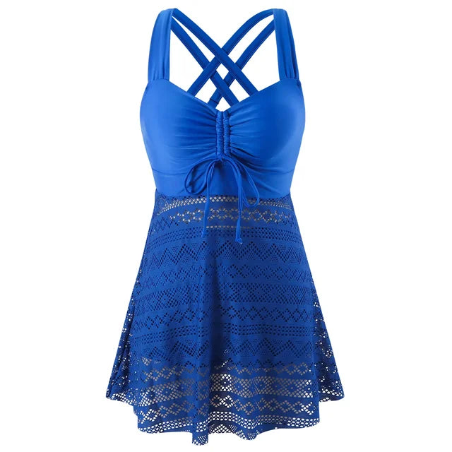 Lila – Split Tankini Set