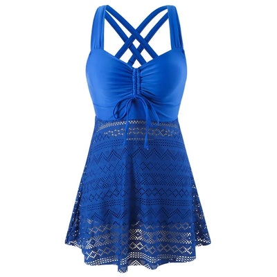 Lila – Split Tankini Set