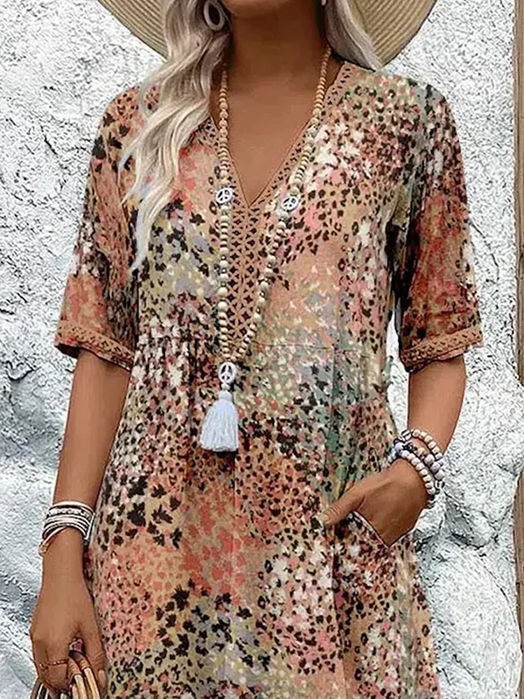 Fatima | Dress with Floral Design