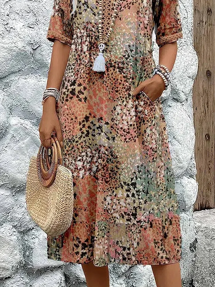 Fatima | Dress with Floral Design