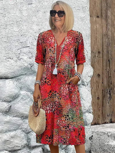Fatima | Dress with Floral Design