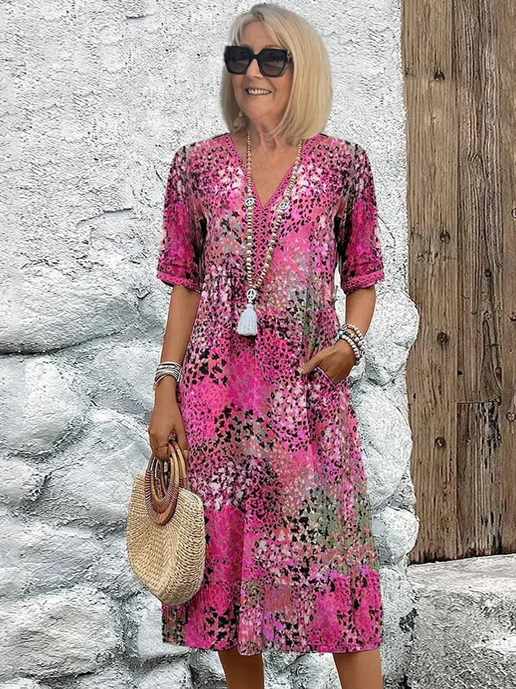 Fatima | Dress with Floral Design