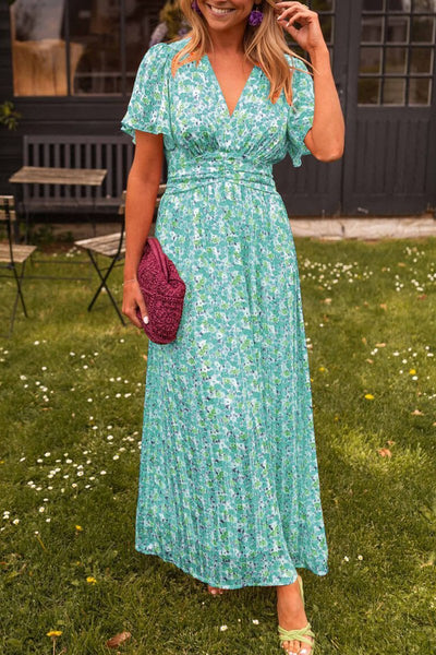 Pauline | Long Dress with Floral Design