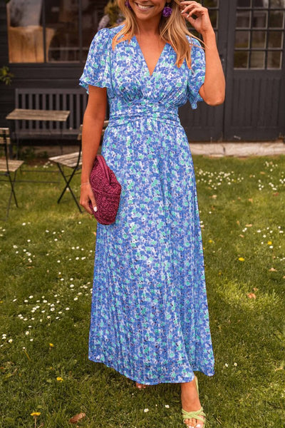 Pauline | Long Dress with Floral Design